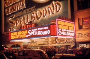 There was plenty of colour outside the Astor theatre showing Spellbound.