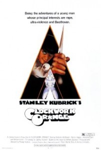 The theatrical release poster for A Clockwork Orange by Bill Gold.