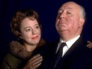 Hitchcock's family shot: with his daughter Pat.