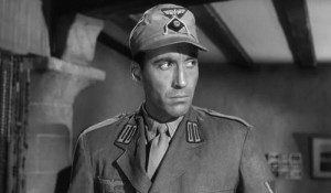 Christopher Lee as German officer at dentist's.