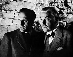 Sherlock Holmes and the Secret Weapon (1942, Basil Rathbone, Nigel Bruce).