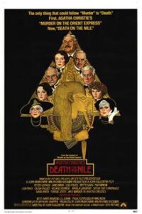 Richard Amsel was asked to design a new poster for the US, including the profile of King Tutankhamun with ceremonial knife (and revolver), surrounded by the cast.