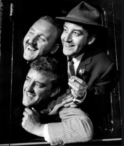 David Lodge as Jelly Knight, Peter Sellers as Dodger Lane, and Bernard Cribbins as Lennie ('The Dip') Price,