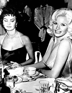 Sophia Loren and Jayne Mansfield.