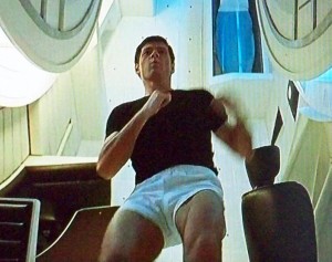Gary Lockwood in 2001: A Space Odyssey.