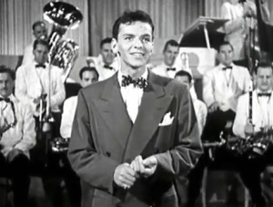 This is a 1943 picture of Frank Sinatra, who died on May 14, 1998, of a heart attack, aged 82.