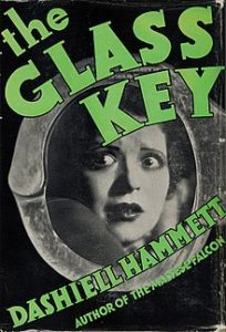 The cover of the first edition of The Glass Key.