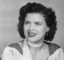 Fifties country singer Patsy Cline.
