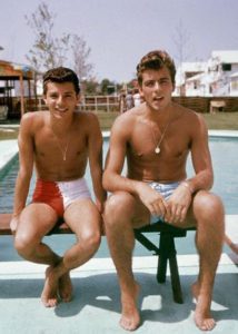 Frankie Avalon with Fabian.