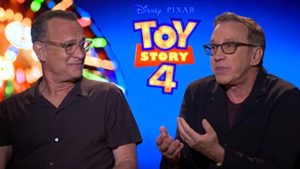 Toy Story 4 stars Tom Hanks and Tim Allen as the voices of Woody and Buzz.