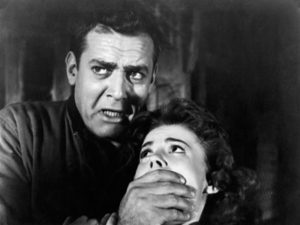 Raymond Burr and Natalie Wood in A Cry in the Night (1956).