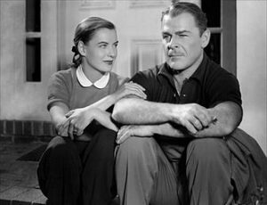 Ella Raines and Brian Donlevy in Impact.