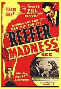 Reefer Madness: The 1972 theatrical re-release poster.