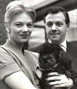 Mary Law with her music conductor husband Kenneth Alwyn in 1960.