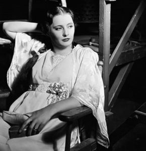 Barbara Stanwyck during the filming of Ever in My Heart (1933).
