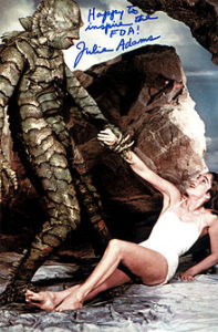Julie Adams is menaced in the 1954 horror classic Creature from the Black Lagoon.