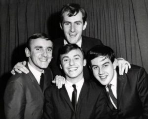 Gerry and the Pacemakers in 1964: Les Maguire (top), Freddie Marsden, Gerry Marsden and Les (Chad) Chadwick.