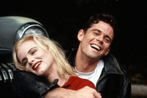 C Thomas Howell and Juliette Lewis in That Night (1992).