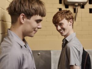 Simon Croker and Conor Leach in Sequin In A Blue Room.