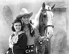 Lynne Roberts and Roy Rogers in Billy the Kid Returns, 1938.