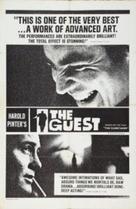 A poster with The Caretaker's alternative title of The Guest.
