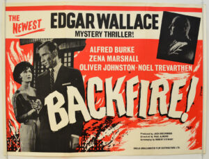 Backfire! (1962, Alfred Burke, Zena Marshall, Oliver Johnston).