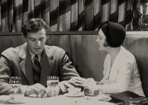 Joel McCrea and Dorothy Mackaill in a scene from Kept Husbands.