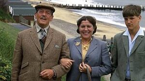 Pat Heywood, John Nettleton and Edward Rawle-Hicks in the 1987 BBC film East of Ipswich.