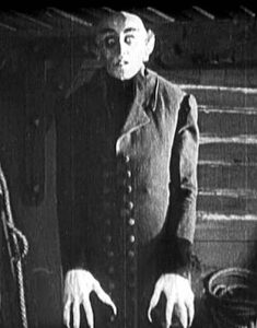 Max Schreck as Count Orlok in Nosferatu, eine Symphonie des Grauens (1922).